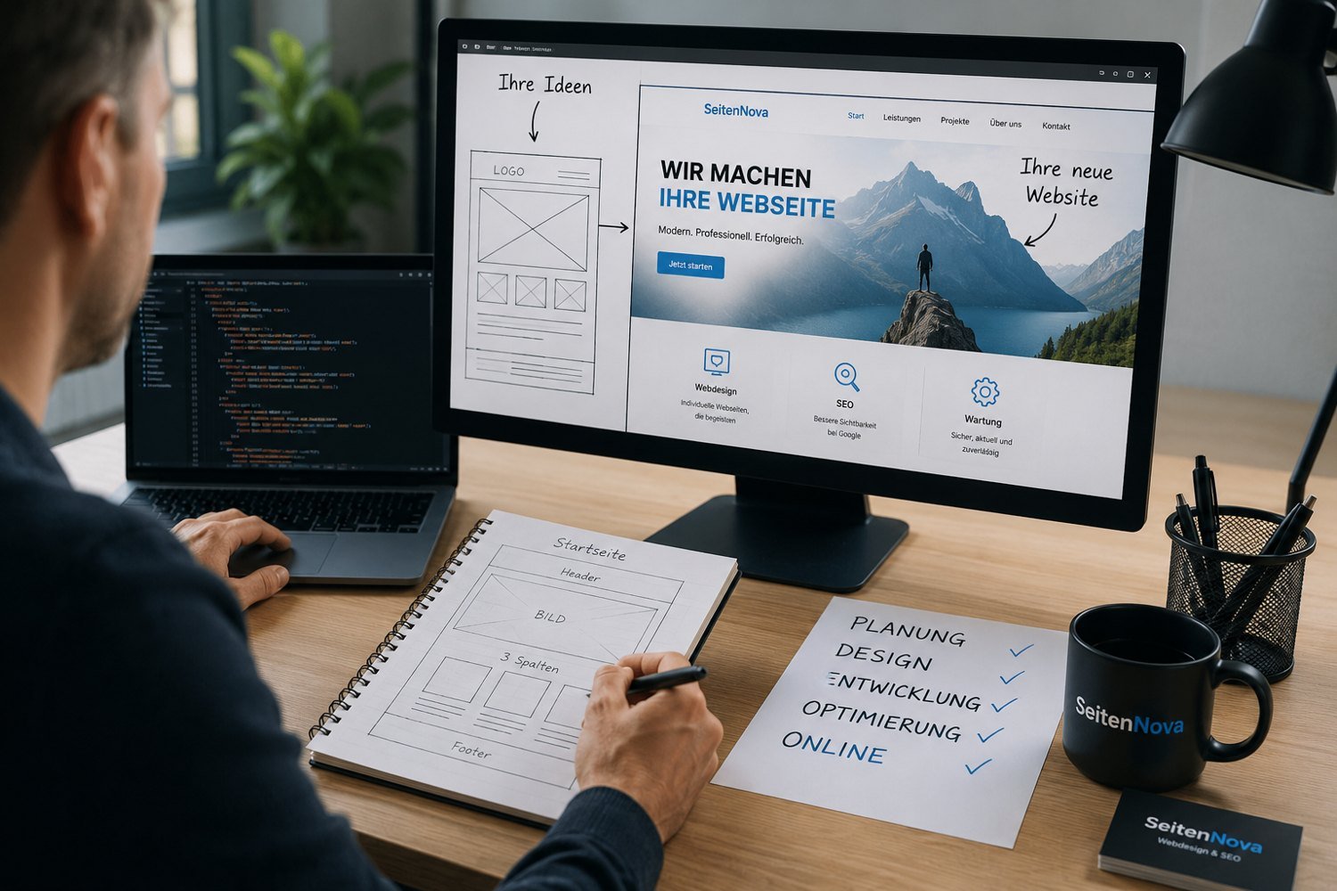 Entstehung einer modernen Webseite